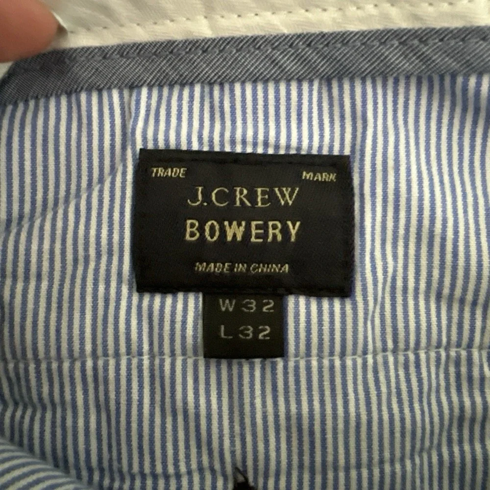 Vintage J Crew Pants Bowery Linen Blend 32x32 Navy Trouser Corpcore Preppy